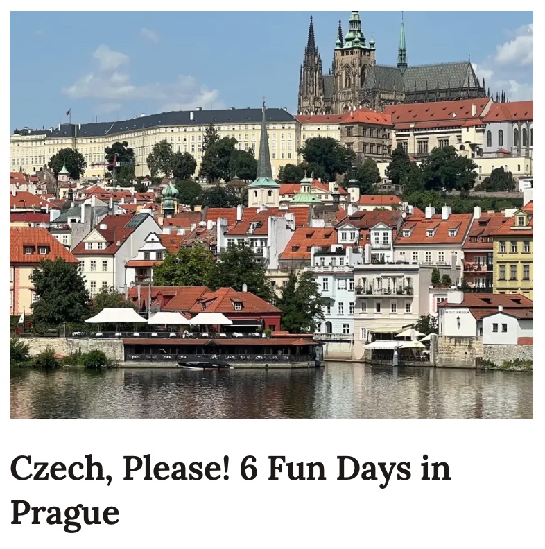 Prague Castle from the Vltava River.