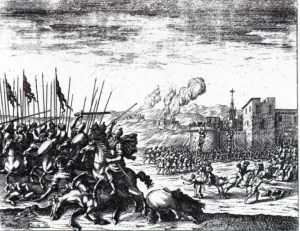 The Habsburgs fighting the Ottoman Army in what is now Slovenia.