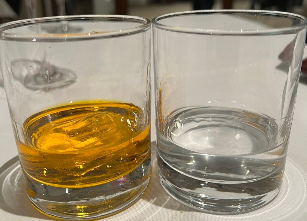 Glasses of Grappa at Bošket Restaurant & Rooms