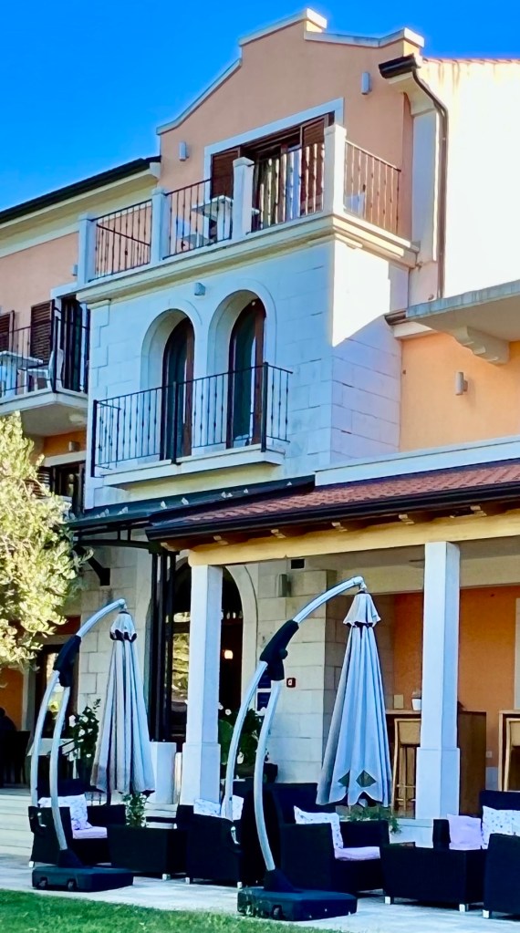 The Romeo and Juliet room at Villa Dobravac in Rovinj was ours for two nights.