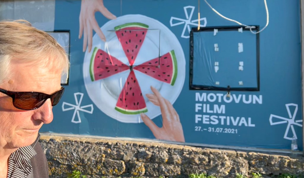 Motovun Film Festival plaque from 2021.